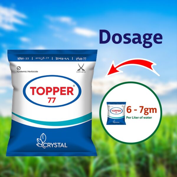 Crystal Topper-77 Herbicide Glyphosate 71% SG